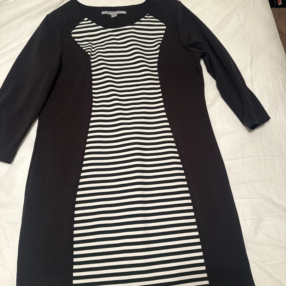 Chic Striped Long Sleeve Dress